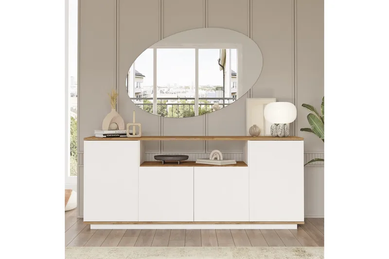 Anari Konsollbord 180 cm, Brun/Vit