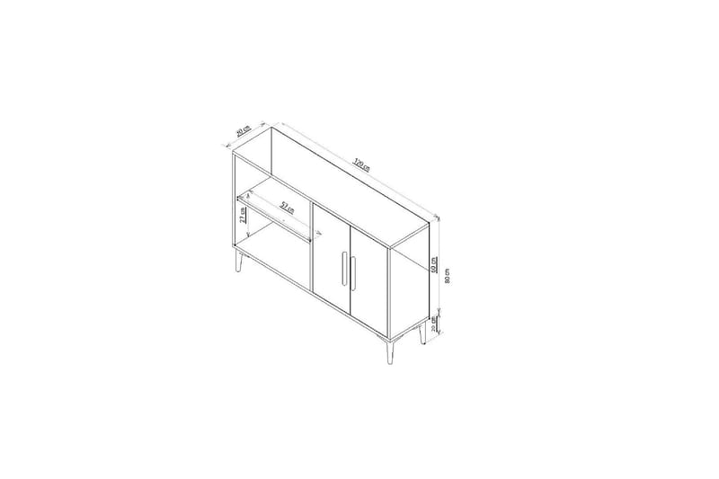 Ansel Konsollbord 120 cm Ek - Hallbord - Bord - Avlastningsbord & konsolbord