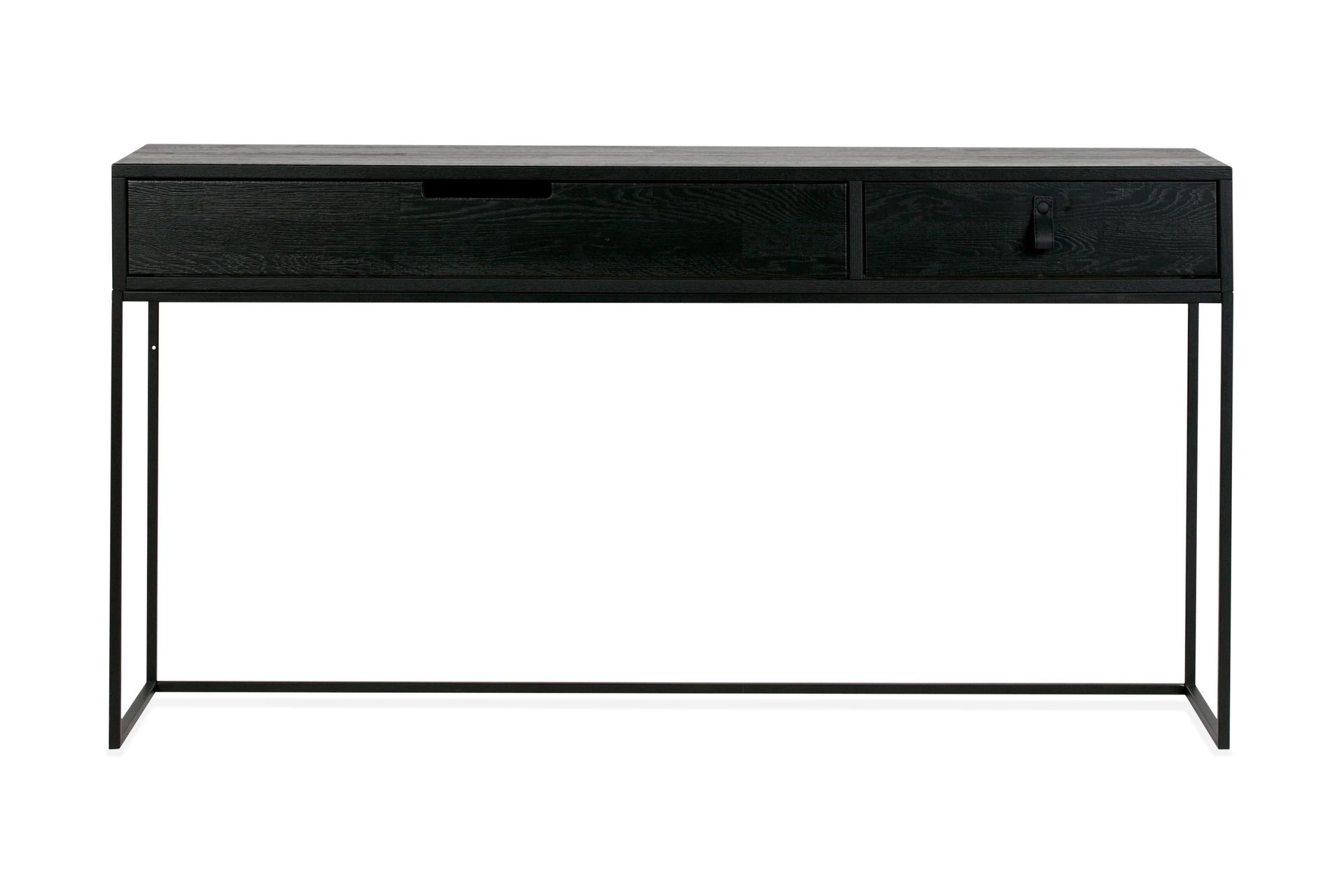 atila avlastningsbord 140 cm - svart ek