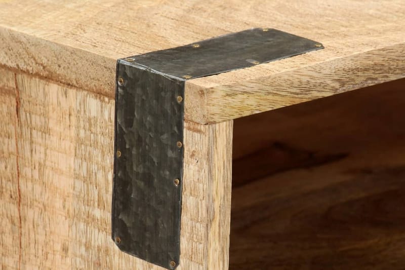Avlastningsbord 115x30x76 cm massivt grovt mangoträ - Brun - Möbler - Vardagsrum - Soffbord & vardagsrumsbord - Avlastningsbord & konsolbord