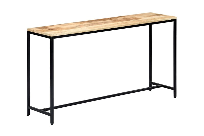 Avlastningsbord 140x35x76 cm massivt grovt mangoträ - Brun - Möbler - Vardagsrum - Soffbord & vardagsrumsbord - Avlastningsbord & konsolbord