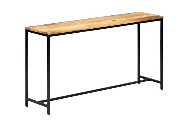 Avlastningsbord 140x35x76 cm massivt grovt mangoträ - Brun - Möbler - Vardagsrum - Soffbord & vardagsrumsbord - Avlastningsbord & konsolbord