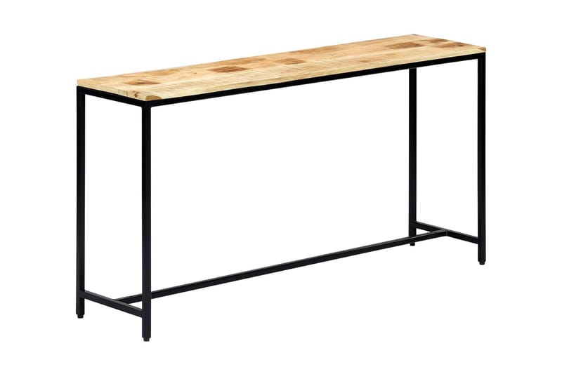 Avlastningsbord 140x35x76 cm massivt grovt mangoträ - Brun - Möbler - Vardagsrum - Soffbord & vardagsrumsbord - Avlastningsbord & konsolbord