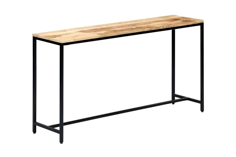 Avlastningsbord 140x35x76 cm massivt grovt mangoträ - Brun - Möbler - Vardagsrum - Soffbord & vardagsrumsbord - Avlastningsbord & konsolbord