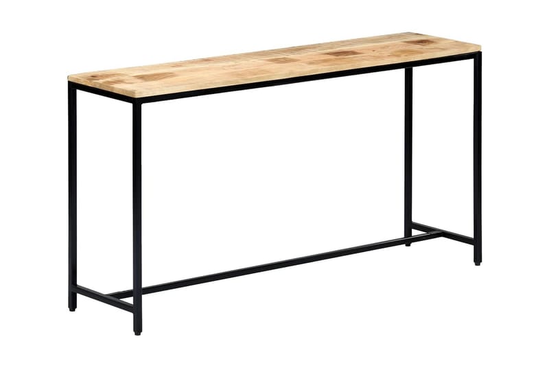 Avlastningsbord 140x35x76 cm massivt grovt mangoträ - Brun - Möbler - Vardagsrum - Soffbord & vardagsrumsbord - Avlastningsbord & konsolbord