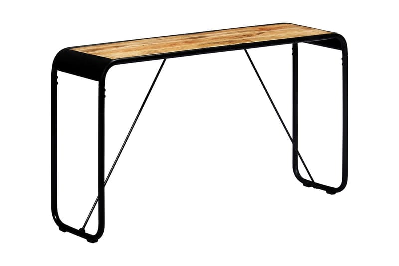 Avlastningsbord 140x35x76 cm massivt grovt mangoträ - Brun - Möbler - Vardagsrum - Soffbord & vardagsrumsbord - Avlastningsbord & konsolbord