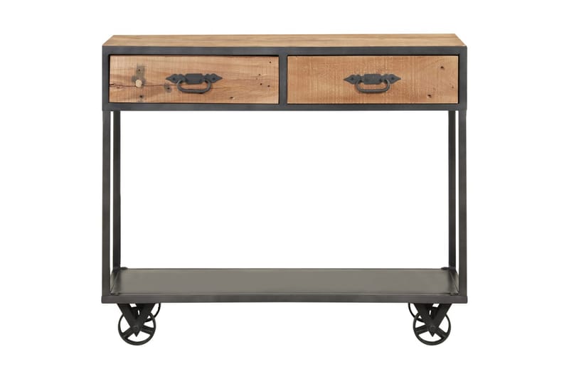 Avlastningsbord 90x35x74 cm massivt återvunnet trä - Brun - Möbler - Vardagsrum - Soffbord & vardagsrumsbord - Avlastningsbord & konsolbord