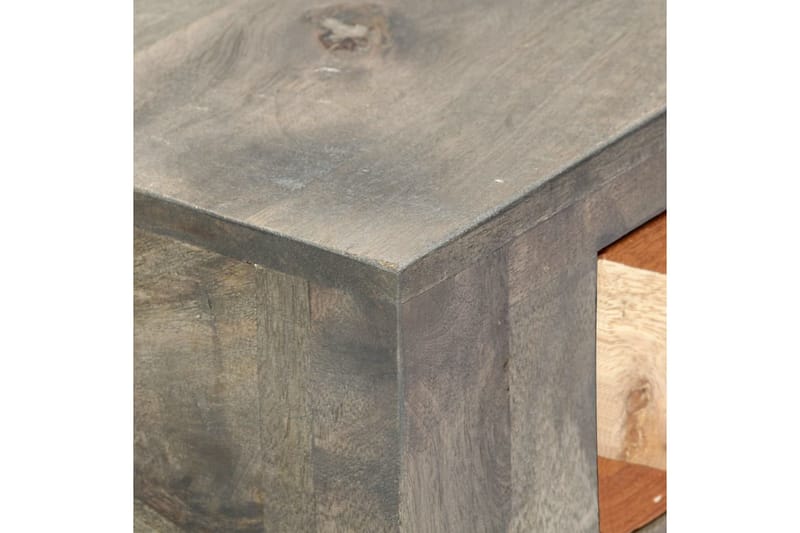 Avlastningsbord grå 86x30x76 cm massivt mangoträ - Grå - Hallbord - Bord - Avlastningsbord & konsolbord