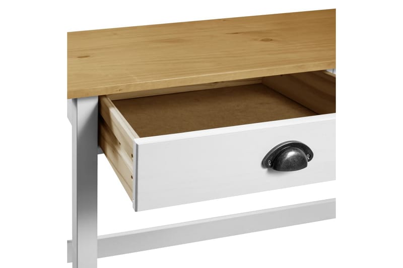 Avlastningsbord Hill Range m. 2 lådor 110x45x74cm - Vit - Möbler - Vardagsrum - Soffbord & vardagsrumsbord - Avlastningsbord & konsolbord