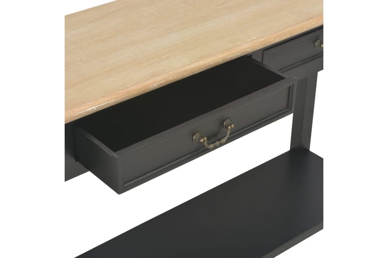 Avlastningsbord svart 110x35x80 cm trä - Svart - Möbler - Vardagsrum - Soffbord & vardagsrumsbord - Avlastningsbord & konsolbord