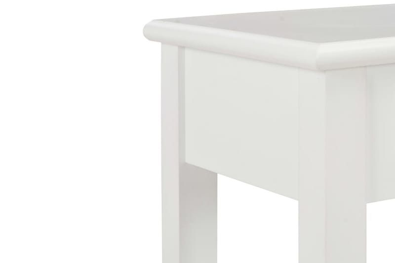 Avlastningsbord vit 110x35x80 cm trä - Vit - Möbler - Vardagsrum - Soffbord & vardagsrumsbord - Avlastningsbord & konsolbord