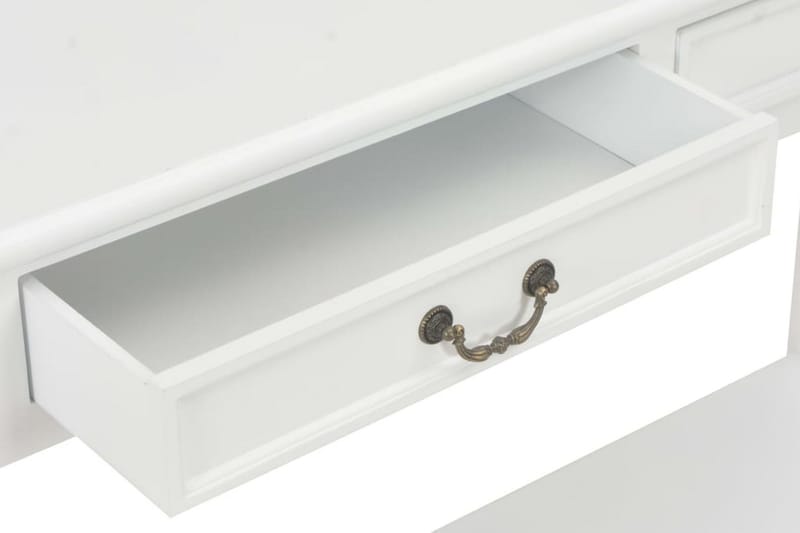Avlastningsbord vit 110x35x80 cm trä - Vit - Möbler - Vardagsrum - Soffbord & vardagsrumsbord - Avlastningsbord & konsolbord