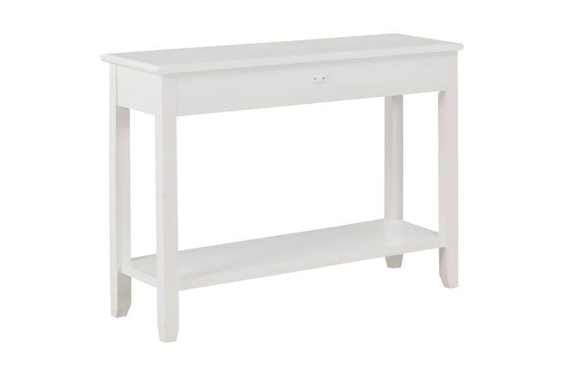 Avlastningsbord vit 110x35x80 cm trä - Vit - Möbler - Vardagsrum - Soffbord & vardagsrumsbord - Avlastningsbord & konsolbord
