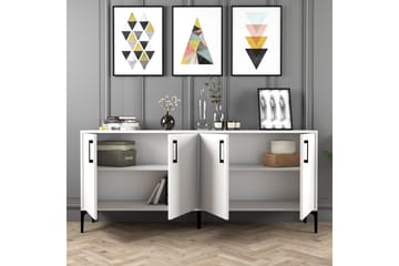 BAYRAMPASA Avlastningsbord 180 cm Vit - Möbler - Vardagsrum - Soffbord & vardagsrumsbord - Avlastningsbord & konsolbord