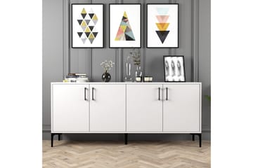 BAYRAMPASA Avlastningsbord 180 cm Vit - Möbler - Vardagsrum - Soffbord & vardagsrumsbord - Avlastningsbord & konsolbord