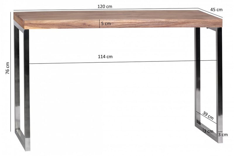 Bowbridge Avlastningsbord 120 cm - Trä/natur - Möbler - Vardagsrum - Soffbord & vardagsrumsbord - Avlastningsbord & konsolbord