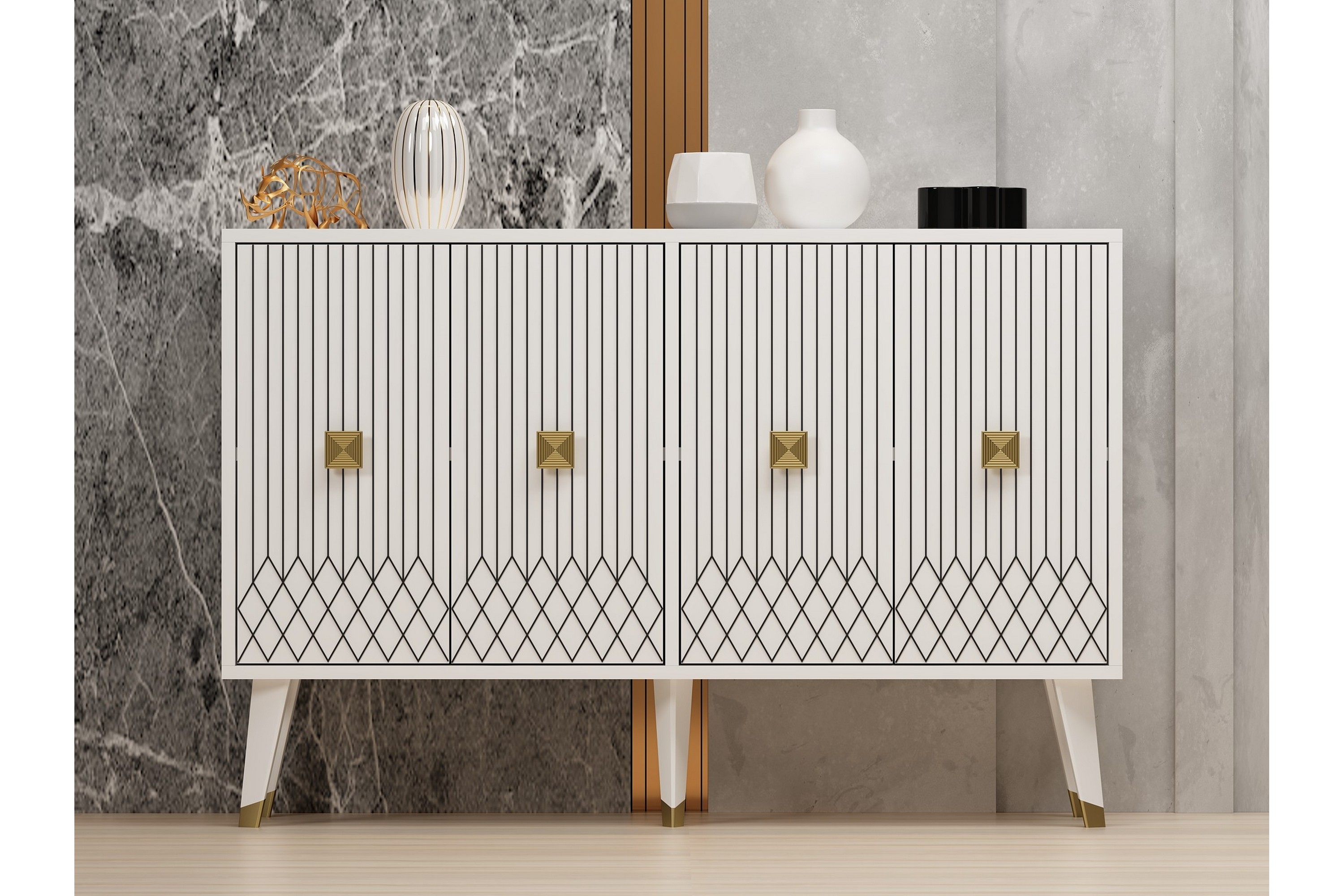 carbin konsollbord 120 cm vit -