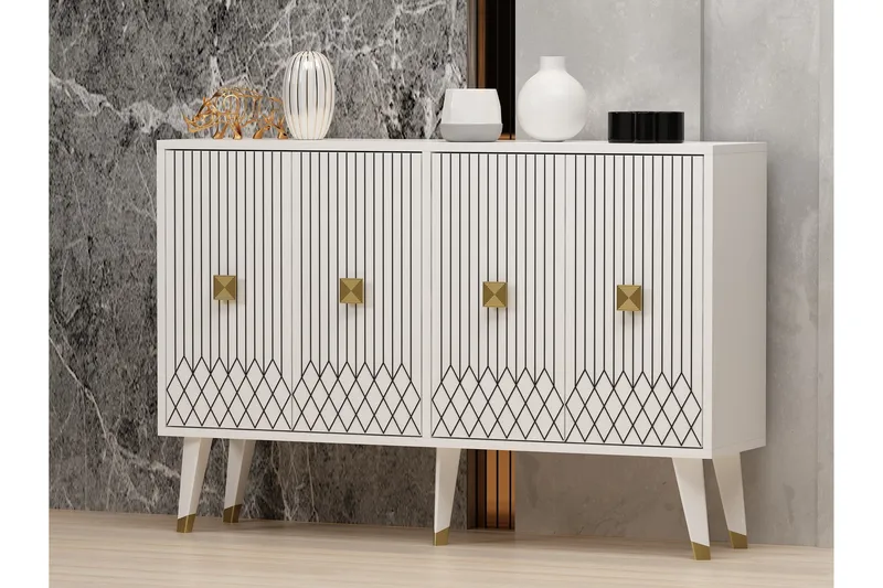 Carbin Konsollbord 120 cm - Vit - Förvaring - Förvaringsmöbler - Skänkar & sideboards