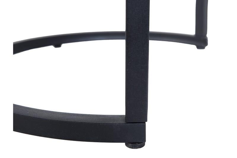 Dixie Satsbord 2 St 37|37 cm - Svart - Möbler - Vardagsrum - Soffbord & vardagsrumsbord - Satsbord
