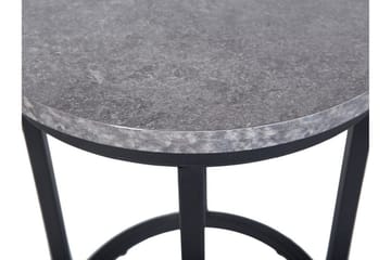 Dixie Satsbord 2 St 37|37 cm - Svart - Möbler - Vardagsrum - Soffbord & vardagsrumsbord - Satsbord