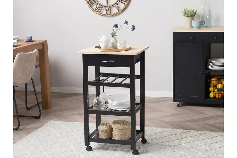 Foggia Serveringsbord 50 cm - Svart - Förvaring - Förvaringsmöbler - Köksö