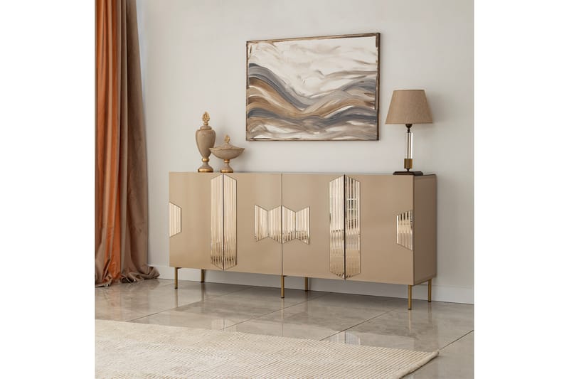 GABLITZ Konsollbord 180 cm Brons - Möbler - Vardagsrum - Soffbord & vardagsrumsbord - Avlastningsbord & konsolbord