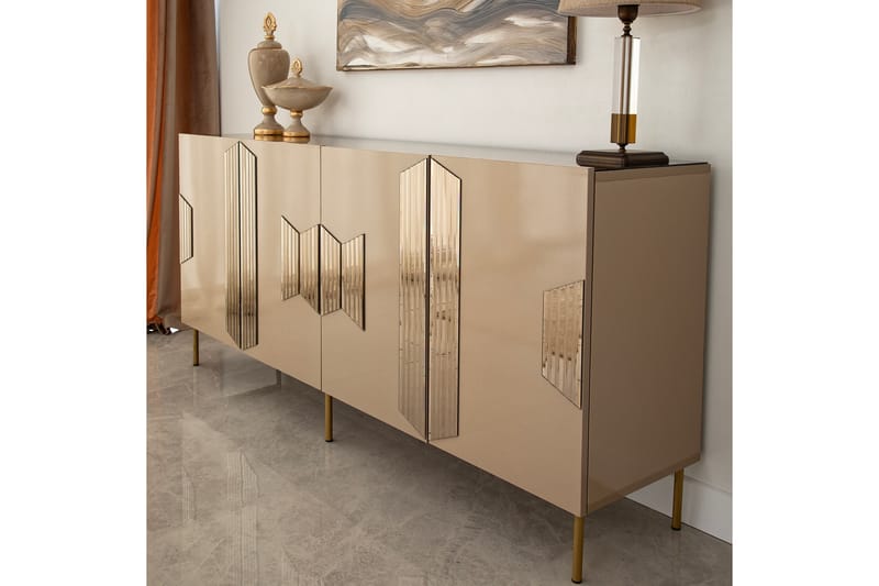 GABLITZ Konsollbord 180 cm Brons - Möbler - Vardagsrum - Soffbord & vardagsrumsbord - Avlastningsbord & konsolbord
