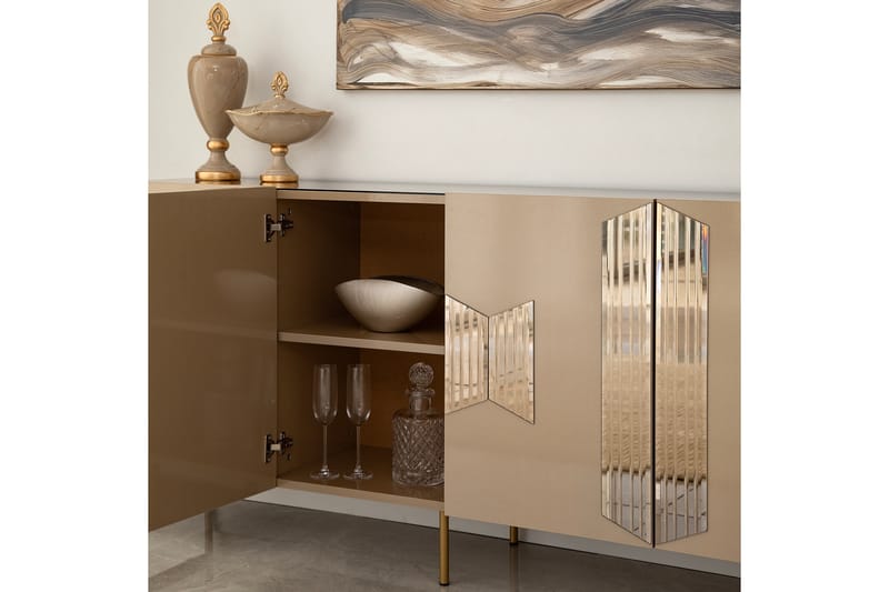 GABLITZ Konsollbord 180 cm Brons - Möbler - Vardagsrum - Soffbord & vardagsrumsbord - Avlastningsbord & konsolbord