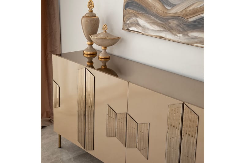 GABLITZ Konsollbord 180 cm Brons - Möbler - Vardagsrum - Soffbord & vardagsrumsbord - Avlastningsbord & konsolbord