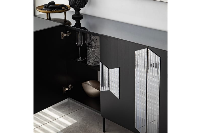GABLITZ Konsollbord 180 cm Svart - Möbler - Vardagsrum - Soffbord & vardagsrumsbord - Avlastningsbord & konsolbord