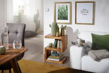Hessler Sidobord 44 cm - Trä/natur - Möbler - Vardagsrum - Soffbord & vardagsrumsbord - Sidobord & lampbord