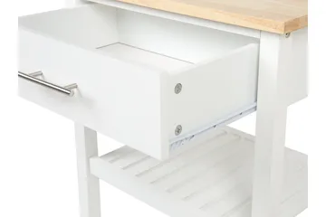 Hiuma Serveringsbord 58 cm - Vit - Möbler - Matplats - Rullbord & köksvagn