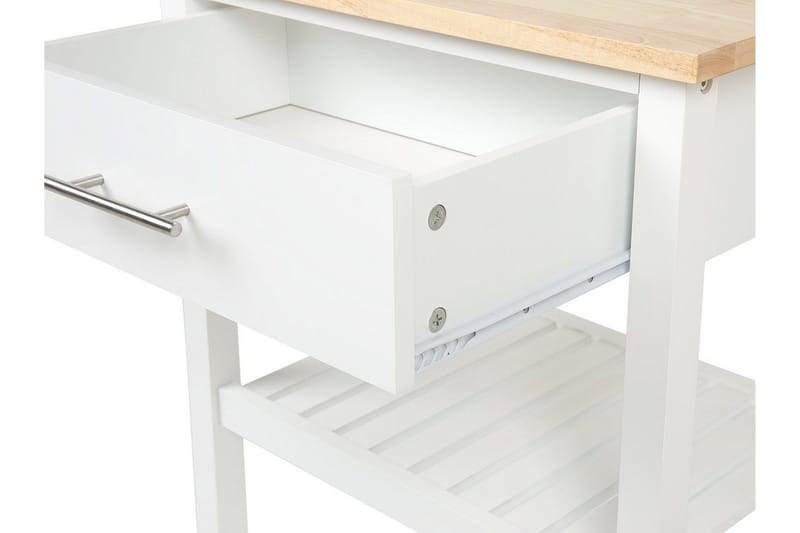 Hiuma Serveringsbord 58 cm - Vit - Möbler - Matplats - Rullbord & köksvagn