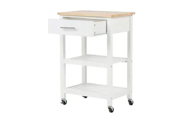 Hiuma Serveringsbord 58 cm - Vit - Möbler - Matplats - Rullbord & köksvagn