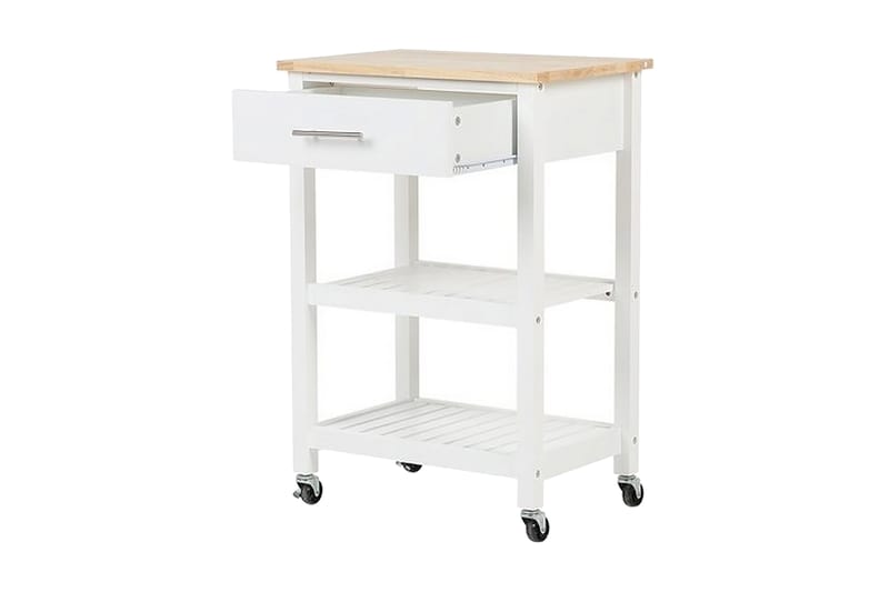 Hiuma Serveringsbord 58 cm - Vit - Möbler - Matplats - Rullbord & köksvagn