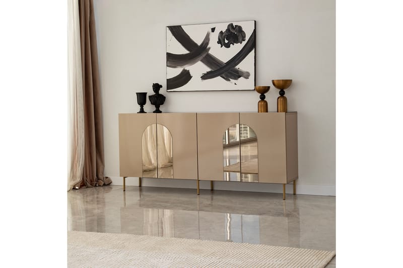 HUOWOOD Konsollbord 180 cm Brons/Guld - Möbler - Vardagsrum - Soffbord & vardagsrumsbord - Avlastningsbord & konsolbord