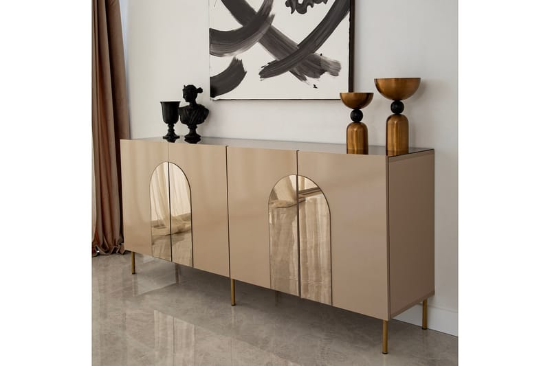HUOWOOD Konsollbord 180 cm Brons/Guld - Möbler - Vardagsrum - Soffbord & vardagsrumsbord - Avlastningsbord & konsolbord