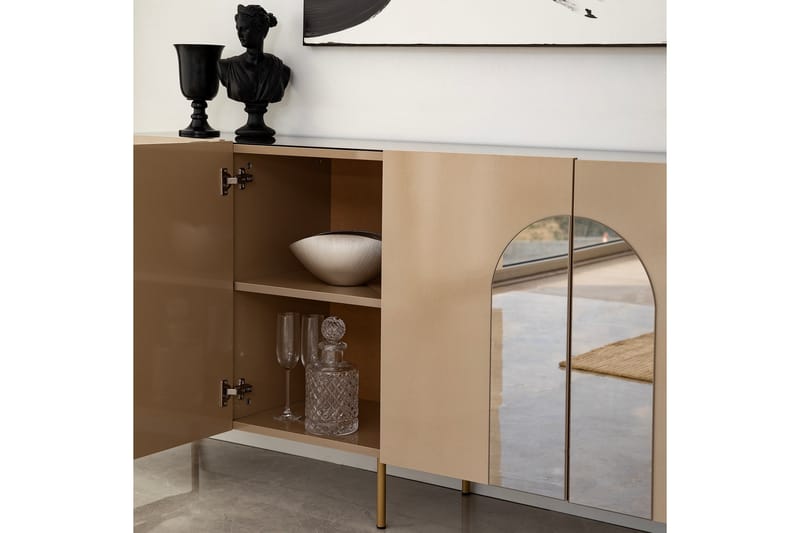 HUOWOOD Konsollbord 180 cm Brons/Guld - Möbler - Vardagsrum - Soffbord & vardagsrumsbord - Avlastningsbord & konsolbord