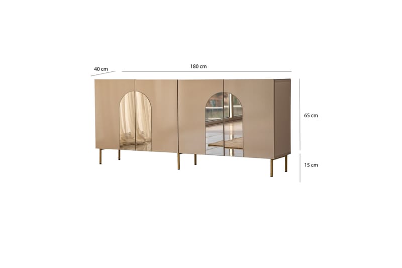 HUOWOOD Konsollbord 180 cm Brons/Guld - Möbler - Vardagsrum - Soffbord & vardagsrumsbord - Avlastningsbord & konsolbord
