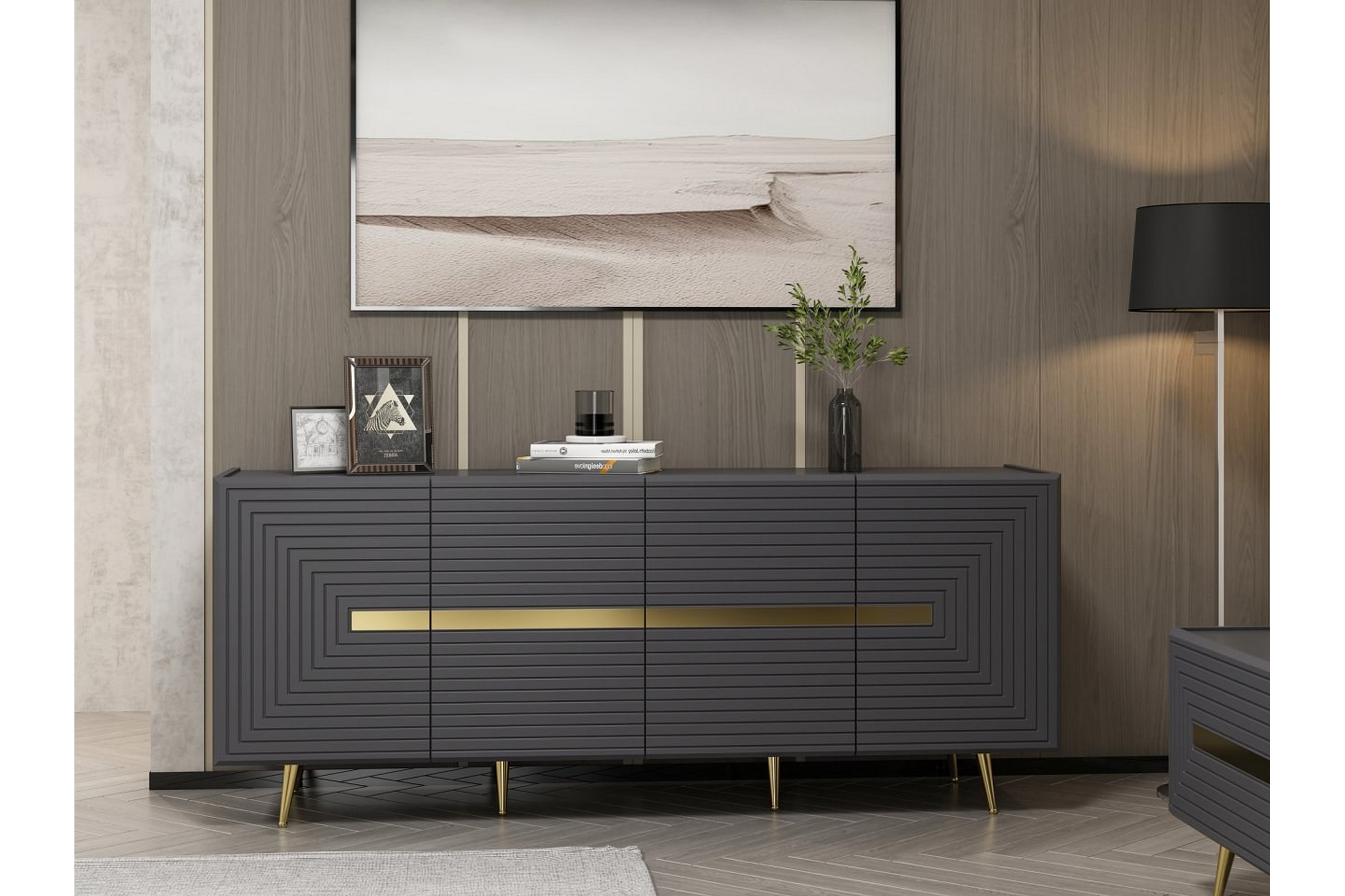 jose konsollbord 180 cm antracit -