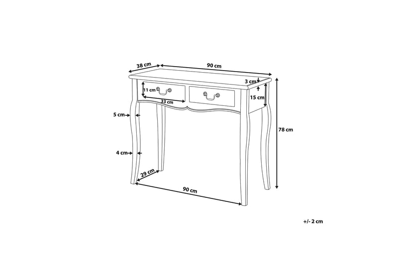 KLAWOCK Konsolbord 90 cm - Möbler - Vardagsrum - Soffbord & vardagsrumsbord - Avlastningsbord & konsolbord