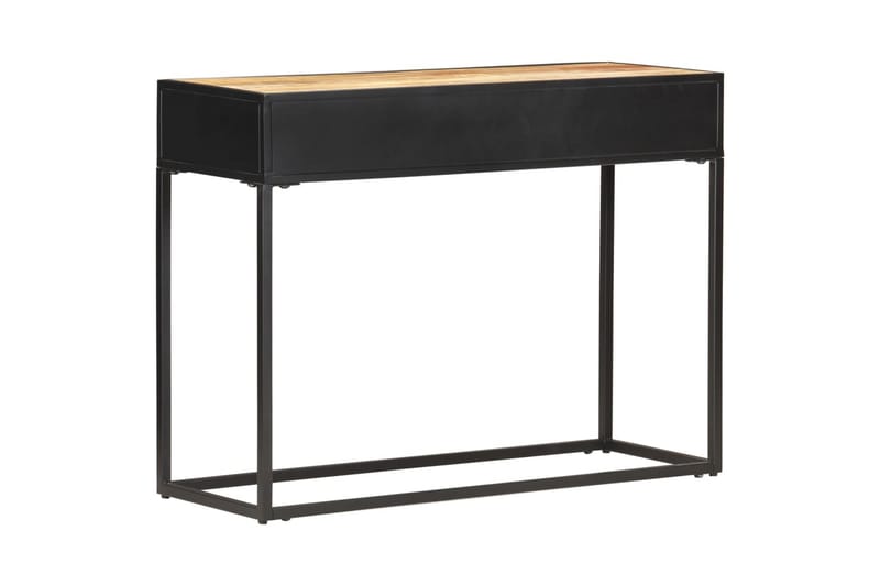 Konsolbord 100x35x75 cm grovt mangoträ och naturlig rotting - Brun - Möbler - Vardagsrum - Soffbord & vardagsrumsbord - Avlastningsbord & konsolbord