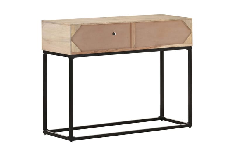 Konsolbord 100x35x76 cm massivt mangoträ och naturlig rottin - Möbler - Vardagsrum - Soffbord & vardagsrumsbord - Avlastningsbord & konsolbord