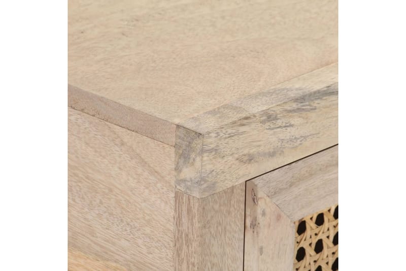Konsolbord 100x35x76 cm massivt mangoträ och naturlig rottin - Möbler - Vardagsrum - Soffbord & vardagsrumsbord - Avlastningsbord & konsolbord