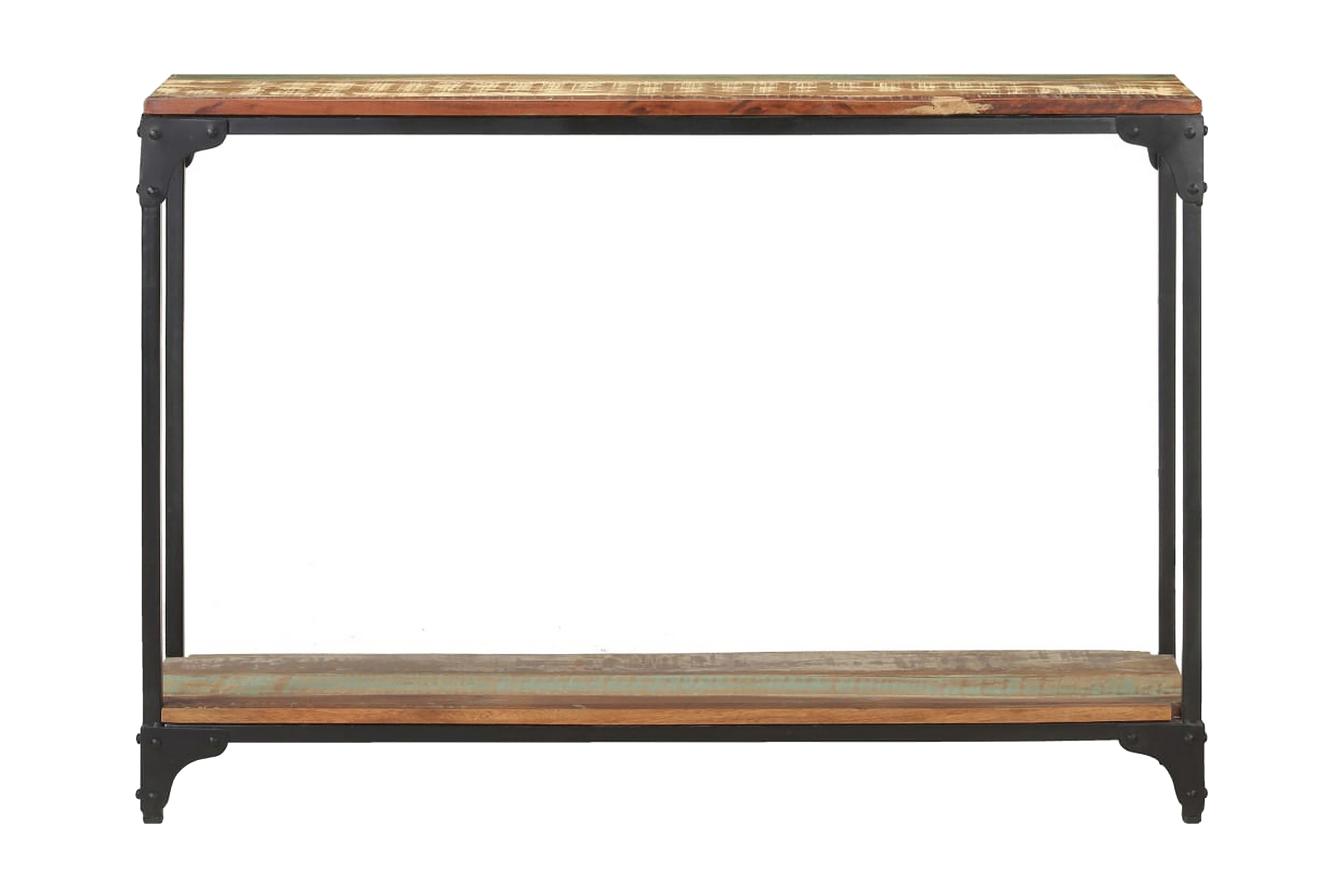 Konsolbord 110x30x75 cm massivt återvunnet trä – Brun