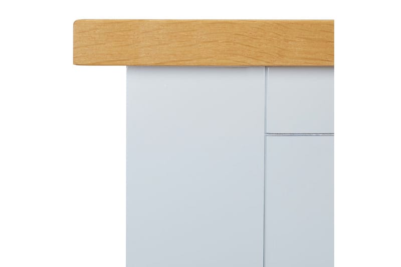Konsolbord 118x35x77 cm massiv ek - Grå - Hallbord - Bord - Avlastningsbord & konsolbord