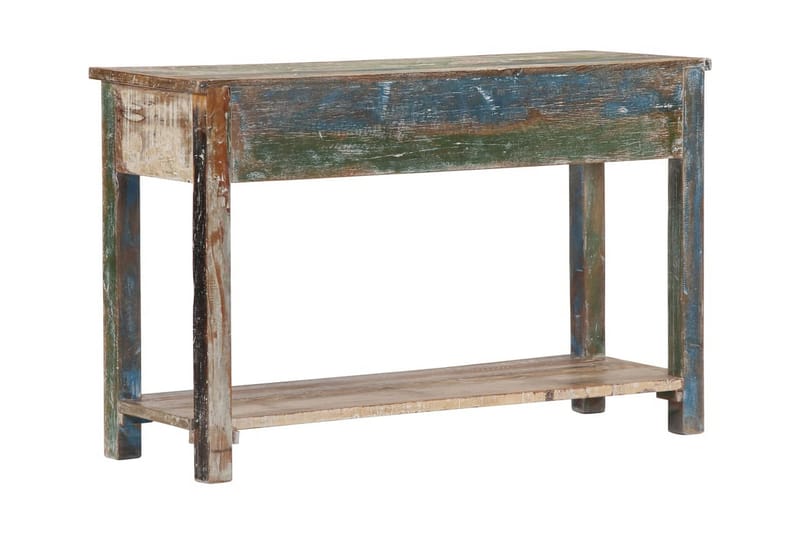 Konsolbord 120x40x75 cm massivt återvunnet trä - Flerfärgad - Hallbord - Bord - Avlastningsbord & konsolbord