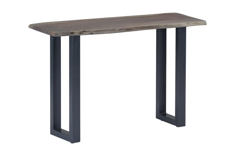 Konsolbord grå 115x35x76 cm massivt akaciaträ och järn - Grå - Möbler - Vardagsrum - Soffbord & vardagsrumsbord - Avlastningsbord & konsolbord