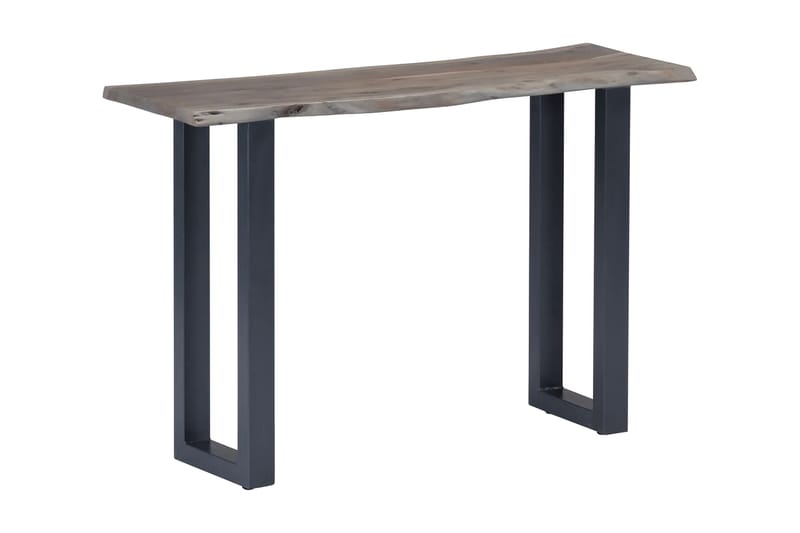 Konsolbord grå 115x35x76 cm massivt akaciaträ och järn - Grå - Möbler - Vardagsrum - Soffbord & vardagsrumsbord - Avlastningsbord & konsolbord