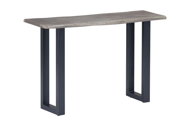 Konsolbord grå 115x35x76 cm massivt akaciaträ och järn - Grå - Möbler - Vardagsrum - Soffbord & vardagsrumsbord - Avlastningsbord & konsolbord